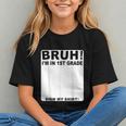 Happy Back To School Boys Girls Bruh Im In 1st Grade Sign My Graphic Youth Happy Back To School Boys Girls Bruh Im In 1st Grade Sign My Graphic Youth