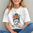 4th Grade Vibes Messy Bun Back to School Youth T-Shirt 4th Grade Vibes Messy Bun Back to School Youth T-Shirt