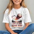 Baseball Valentine Forever On Deck For You Graphic Youth