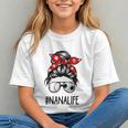Classy Nana Life Soccer Messy Bun Baseball Mother's Day Graphic Youth