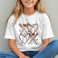 Coquette Bow XOXO Baseball Lover Heart Valentine Game Day Graphic Youth Coquette Bow XOXO Baseball Lover Heart Valentine Game Day Graphic Youth