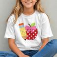 Girls Back To School Apple Toddler First Day Of Preschool Graphic Youth