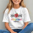 Groovy Apple 4th Grade Vibes Back to School Youth T-Shirt