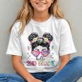 Hello 2nd Grade Messy Bun Girl Back To School First Day Graphic Youth Hello 2nd Grade Messy Bun Girl Back To School First Day Graphic Youth