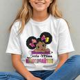 Little Miss Kindergarten Afro Puff Girl Back To School Graphic Youth