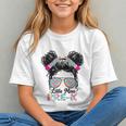 Little Miss Pre-K Messy Bun Back to School Youth T-shirt Little Miss Pre-K Messy Bun Back to School Youth T-shirt
