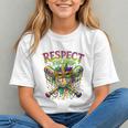 Respect The Drip Mardi Gras Baseball Ice Cream Boys Carnival Graphic Youth Respect The Drip Mardi Gras Baseball Ice Cream Boys Carnival Graphic Youth