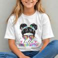 Rocking Kindergarten Vibes! Messy Bun Back to School Youth T-shirt Rocking Kindergarten Vibes! Messy Bun Back to School Youth T-shirt