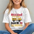 Welcome Back To School For Bus Drivers First Day Of School Graphic Youth