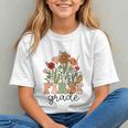Wildflowers & Groovy Vibes for 1st Grade Back to School Youth T-shirt Wildflowers & Groovy Vibes for 1st Grade Back to School Youth T-shirt