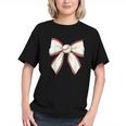 Baseball Coquette Bow Cute Baseball Game Graphic Youth Baseball Coquette Bow Cute Baseball Game Graphic Youth