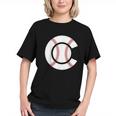 Baseball Sport Player Graphic Monogram Initial Letter C Graphic Youth Baseball Sport Player Graphic Monogram Initial Letter C Graphic Youth