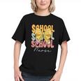 Groovy Bows & Care! Cute School Nurse Back to School Youth T-shirt Groovy Bows & Care! Cute School Nurse Back to School Youth T-shirt