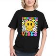 Groovy Smiley Kindergarten Vibes Back to School Youth T-shirt Groovy Smiley Kindergarten Vibes Back to School Youth T-shirt
