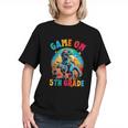 Level Up to 5th Grade! Dino Gamer Back to School Youth T-Shirt