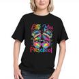 Preschool Vibes Messy Bun Back to School Youth T-Shirt Preschool Vibes Messy Bun Back to School Youth T-Shirt
