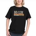 Retro Data Clerk Vibes Back to School Youth T-shirt