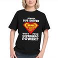 Super Bus Driver Hero: Back to School Youth T-shirt Super Bus Driver Hero: Back to School Youth T-shirt