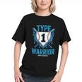 Type 1 Warrior Diabetes Awareness Baseball Enthusiasts Graphic Youth