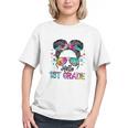 1st Grade Vibes Messy Bun Back to School Youth T-shirt 1st Grade Vibes Messy Bun Back to School Youth T-shirt