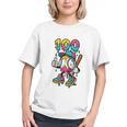 Ice Cream Drip Baseball Party 100 Days Of School Teacher Graphic Youth