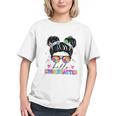 Rocking Kindergarten Vibes! Messy Bun Back to School Youth T-shirt Rocking Kindergarten Vibes! Messy Bun Back to School Youth T-shirt