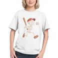 Skeleton Batting Baseball Halloween Boys Men Kids Graphic Youth