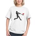 Valentines Day Baseball Batter Silhouette Heart Men Boys Kid Graphic Youth Valentines Day Baseball Batter Silhouette Heart Men Boys Kid Graphic Youth