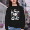 100 Days Of School Baseball Bat 100th Day Of School Youth Crewneck Sweatshirt 100 Days Of School Baseball Bat 100th Day Of School Youth Crewneck Sweatshirt