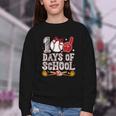 100 Days Of School Cute Bow Baseball Boy Girl Teacher Youth Crewneck Sweatshirt 100 Days Of School Cute Bow Baseball Boy Girl Teacher Youth Crewneck Sweatshirt