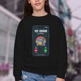 1st Grade Is Calling First Day Back To School First Grade Youth Crewneck Sweatshirt