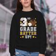 3rd Grade Batter Up Baseball First Day Back To School Youth Crewneck Sweatshirt 3rd Grade Batter Up Baseball First Day Back To School Youth Crewneck Sweatshirt