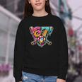 67 Baseball Ice Cream Drip Number Youth Crewneck Sweatshirt