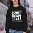 8th Eighth Grade Vibes 1st Back To School Checkerboard Crew Youth Crewneck Sweatshirt 8th Eighth Grade Vibes 1st Back To School Checkerboard Crew Youth Crewneck Sweatshirt