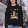 Aloha Second Grade Unicorn Hawaii Back To School Kids Girl Youth Crewneck Sweatshirt Aloha Second Grade Unicorn Hawaii Back To School Kids Girl Youth Crewneck Sweatshirt