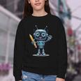 Back To School 2025 Robot Pencil For Kids Youth Crewneck Sweatshirt Back To School 2025 Robot Pencil For Kids Youth Crewneck Sweatshirt