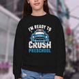 Back To School First Day Of Preschool Police Car Boys Youth Crewneck Sweatshirt Back To School First Day Of Preschool Police Car Boys Youth Crewneck Sweatshirt
