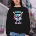 Back To School Game On Fifth Grade Baseball First Day Boys Youth Crewneck Sweatshirt
