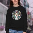 Back To School Icelandic Sheepdog Dog Boy Girls Student Kids Youth Crewneck Sweatshirt