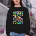 Back To School Kindergarten Here I Come For Boy Kid Truck Youth Crewneck Sweatshirt Back To School Kindergarten Here I Come For Boy Kid Truck Youth Crewneck Sweatshirt