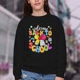 Back To School Pencil Coquette Bow First Day Of School Kids Youth Crewneck Sweatshirt