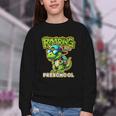 Back To School Preschool Dinosaur First Day Of School Boy Youth Crewneck Sweatshirt