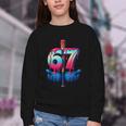 Baseball Bat Hands Drip 67 Six Seven Gen Alpha Slang Meme Youth Crewneck Sweatshirt Baseball Bat Hands Drip 67 Six Seven Gen Alpha Slang Meme Youth Crewneck Sweatshirt
