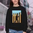 Baseball Drip Dripping Ice Cream Sport Player American Flag Youth Crewneck Sweatshirt