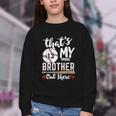 Baseball Jersey Number 13 That's My Brother Out There Youth Crewneck Sweatshirt Baseball Jersey Number 13 That's My Brother Out There Youth Crewneck Sweatshirt