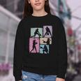 Baseball Player Collage Women Kids Coach Youth Girl Youth Crewneck Sweatshirt