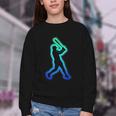 Baseball Player Graphic Youth Crewneck Sweatshirt Baseball Player Graphic Youth Crewneck Sweatshirt