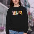Behavior Analyst Fun Back To School Appreciation Youth Crewneck Sweatshirt