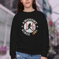 Birthday Baseball Lover 64 Years Old Awesome Since 1962 Youth Crewneck Sweatshirt
