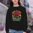 Born To Farm Forced To Go To School Back To School Tractor Youth Crewneck Sweatshirt Born To Farm Forced To Go To School Back To School Tractor Youth Crewneck Sweatshirt